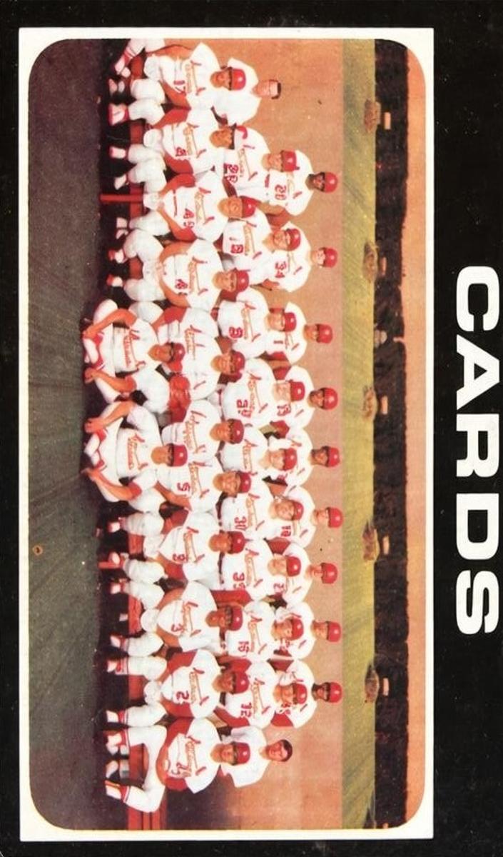 1971 Topps Baseball St. Louis Cardinals Team #308