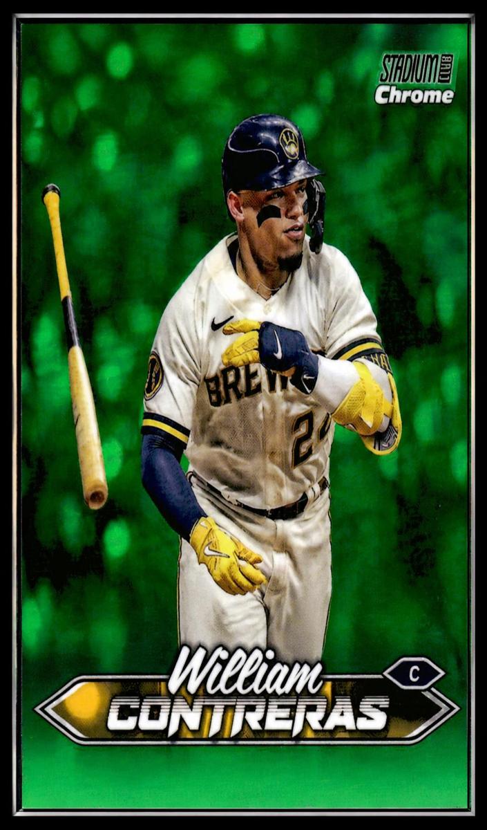 2024 Topps Stadium Club Baseball Green Refractor William Contreras #170