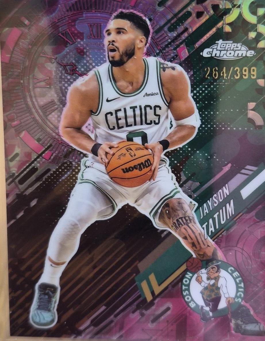 2025 Topps Chrome Basketball Magenta Refractor Jayson Tatum #GT-3