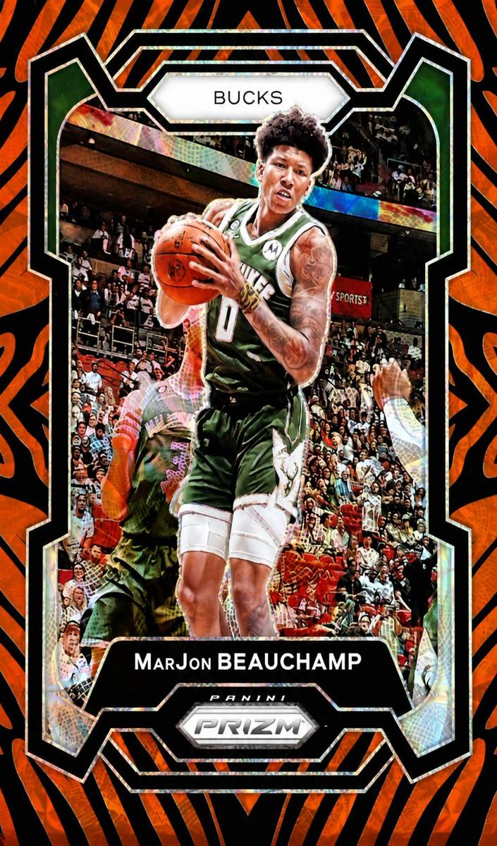 2023 Panini Prizm Basketball Choice Tiger Stripe MarJon Beauchamp #259