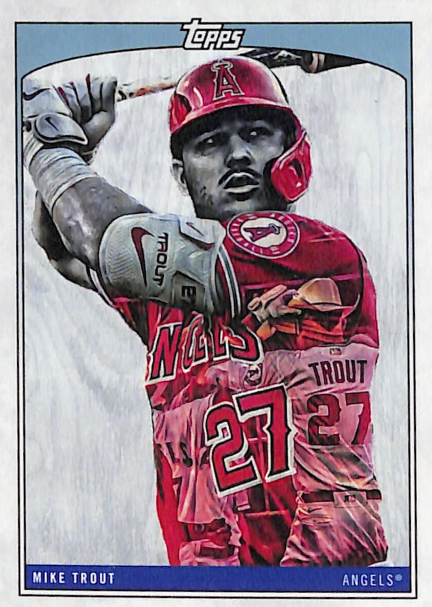 2022 Topps X Lauren Taylor Baseball Mike Trout #1 PSA 10
