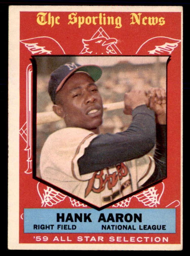 1959 Topps Baseball Hank Aaron #561 PSA 6.5