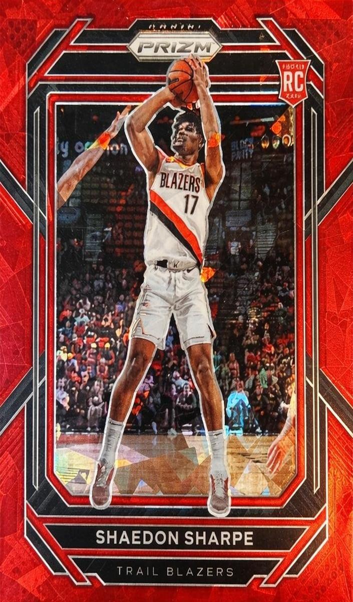 2022 Panini Prizm Basketball Red Ice Shaedon Sharpe #250 PSA 10
