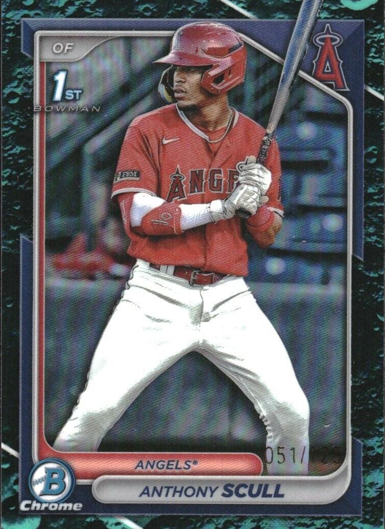2024 Bowman Chrome Prospects Baseball Aqua Lunar Anthony Scull #BCP-107