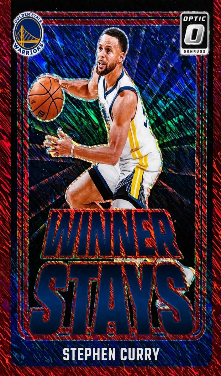 2024 Donruss Optic Basketball Red Shimmer Stephen Curry #3