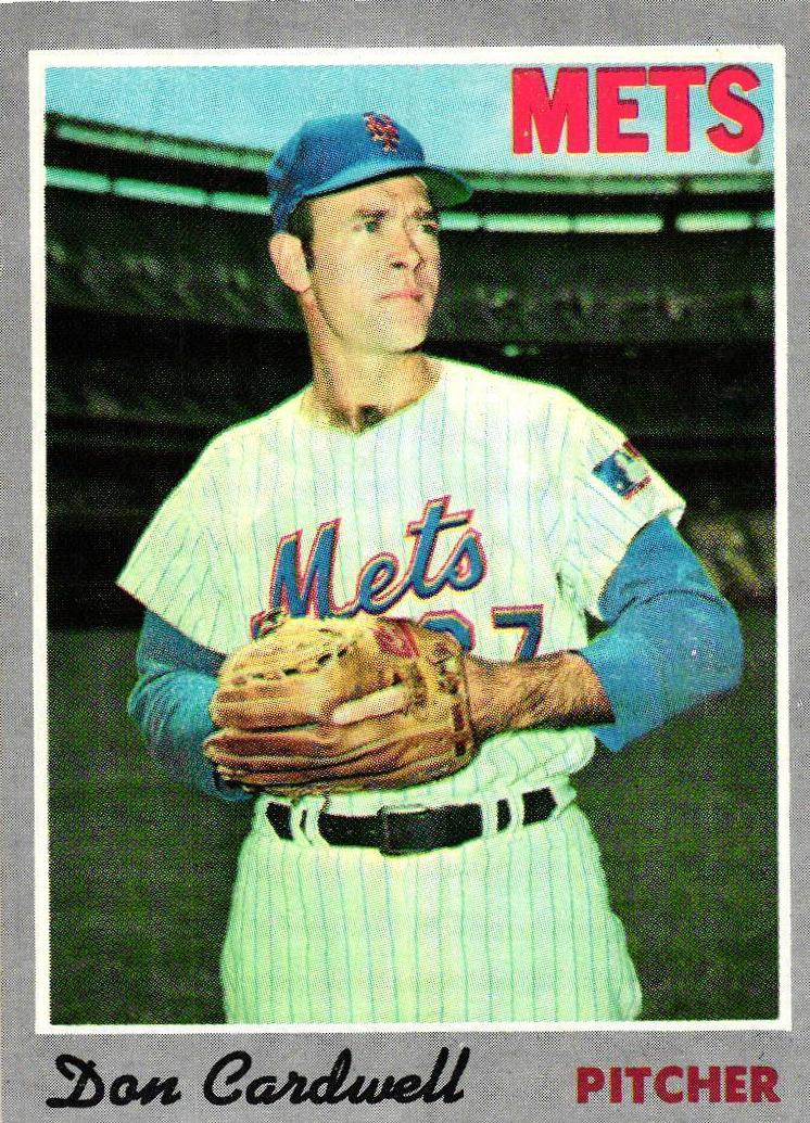 1970 Topps Baseball Don Cardwell #83 PSA 8