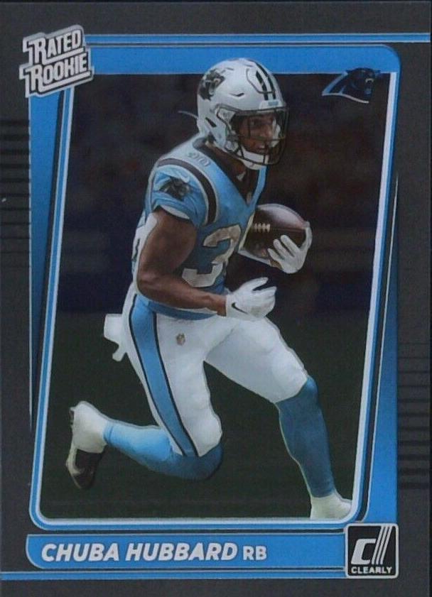 2021 Panini Clearly Donruss Football Chuba Hubbard #87