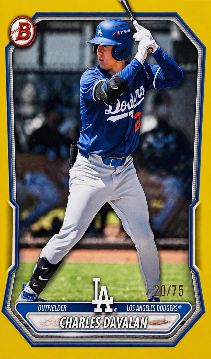 2026 Bowman Baseball Yellow Border Charles Davalan #BP-73