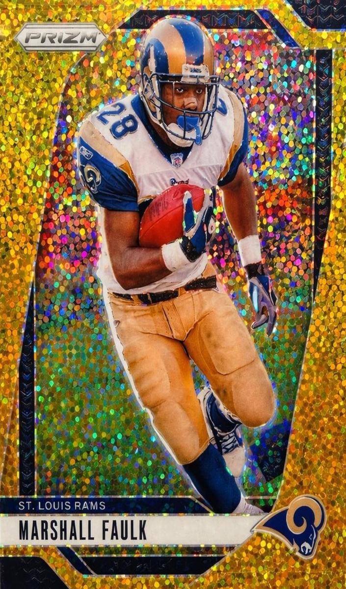 2024 Panini Prizm Football Gold Sparkle Marshall Faulk #299