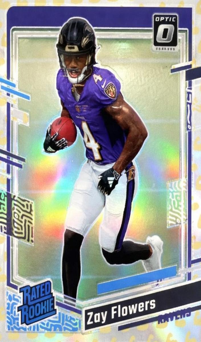 2023 Donruss Optic Football Flex Zay Flowers #210 PSA 10