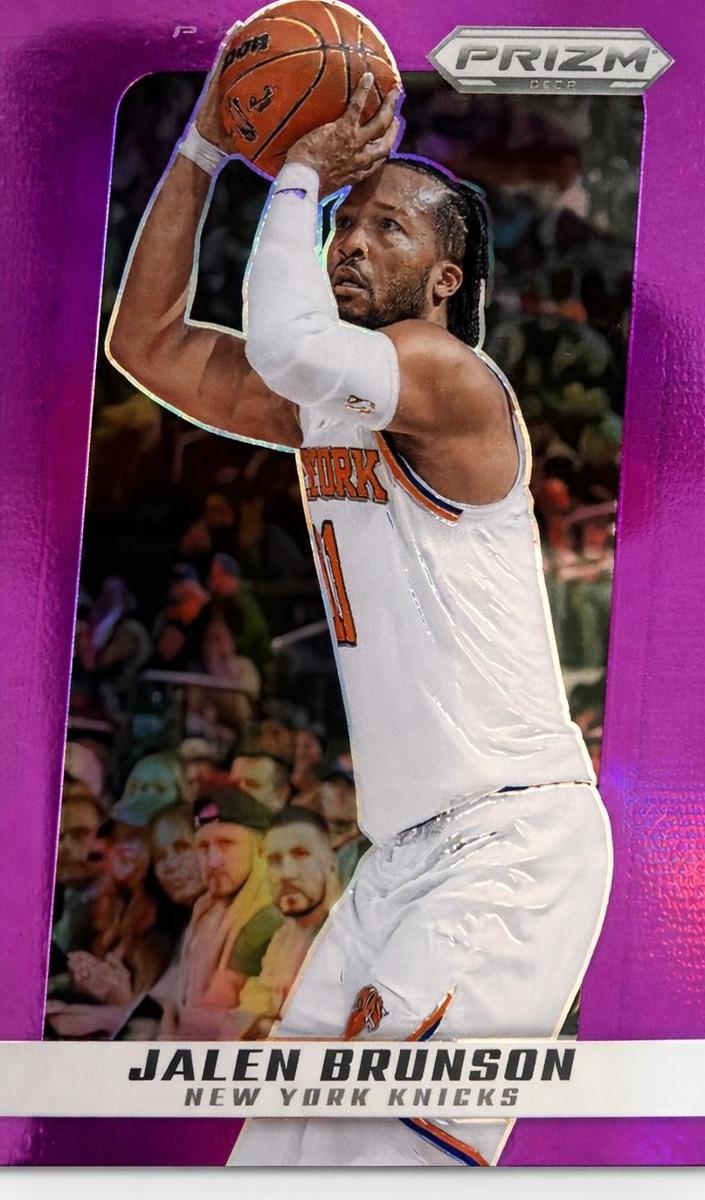 2024 Panini Prizm Deca Basketball Purple Jalen Brunson #119 PSA 9