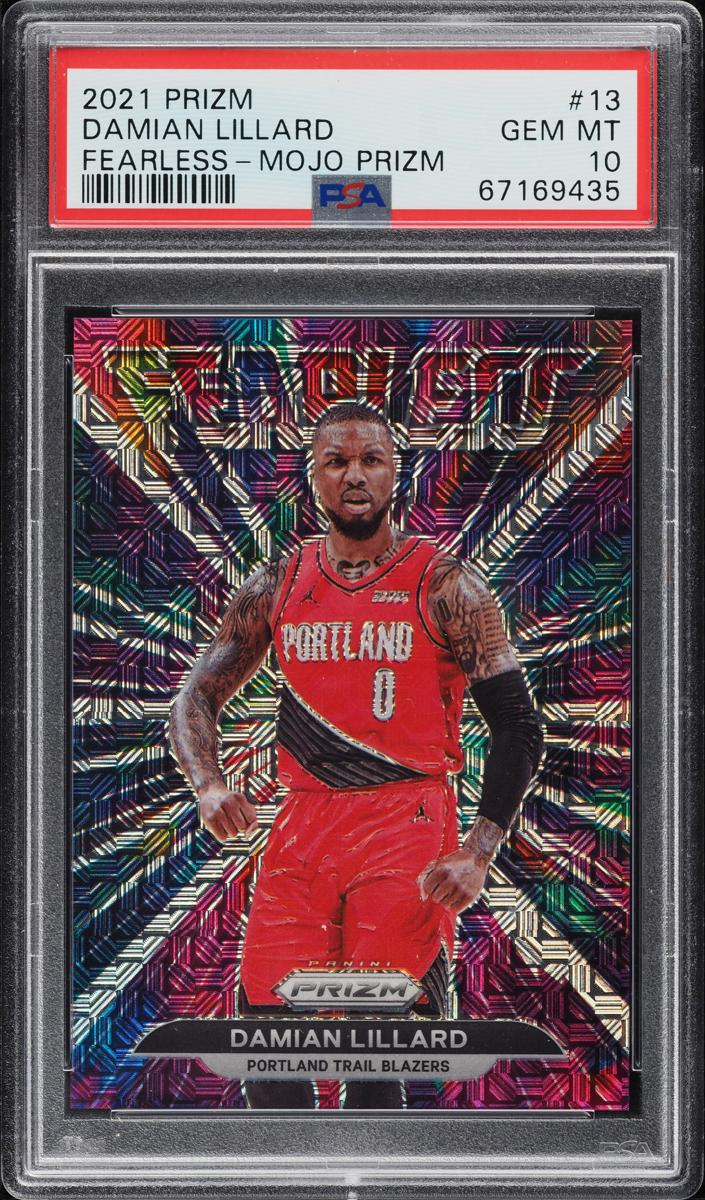 2021 Panini Prizm Basketball Mojo Damian Lillard #13 PSA 9