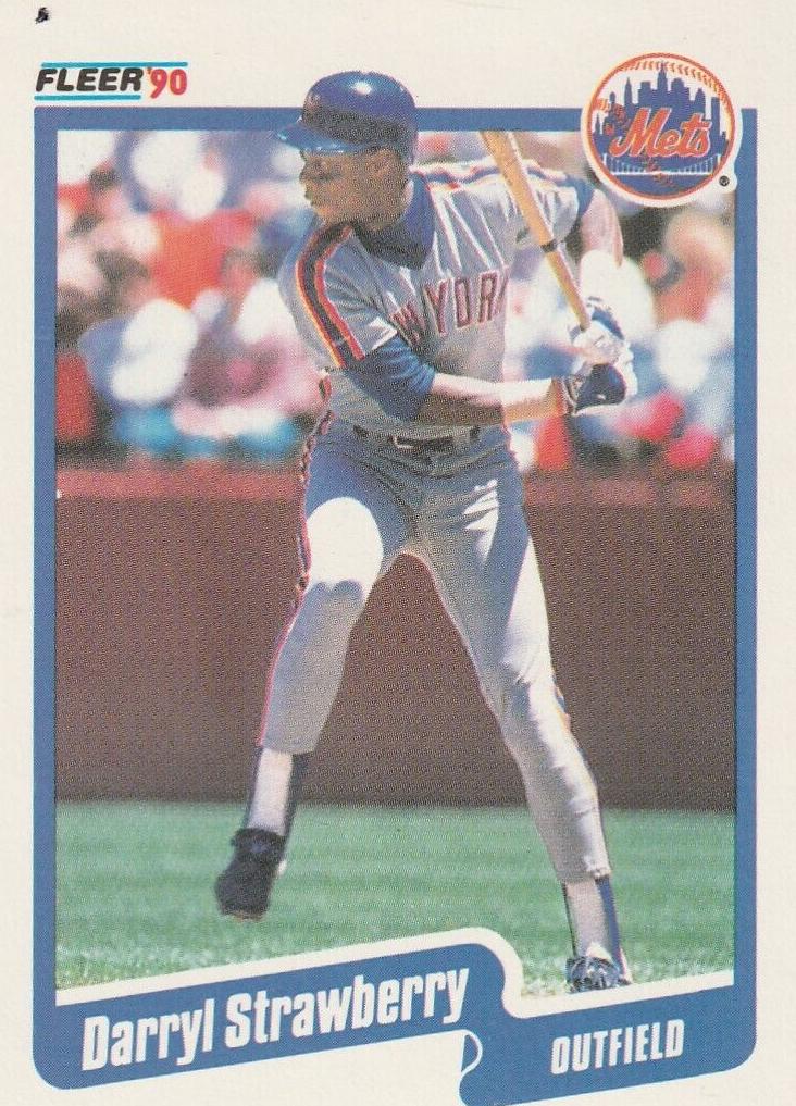 1990 Fleer Baseball Darryl Strawberry #217
