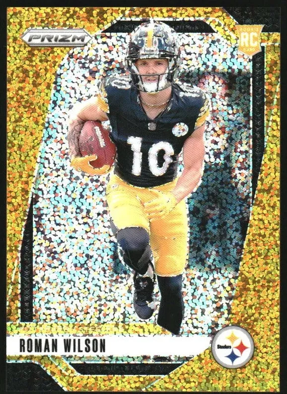 2024 Panini Prizm Football Gold Sparkle Roman Wilson #384