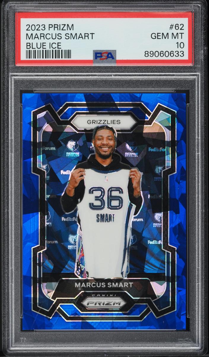 2023 Panini Prizm Basketball Blue Ice Marcus Smart #62 PSA 10