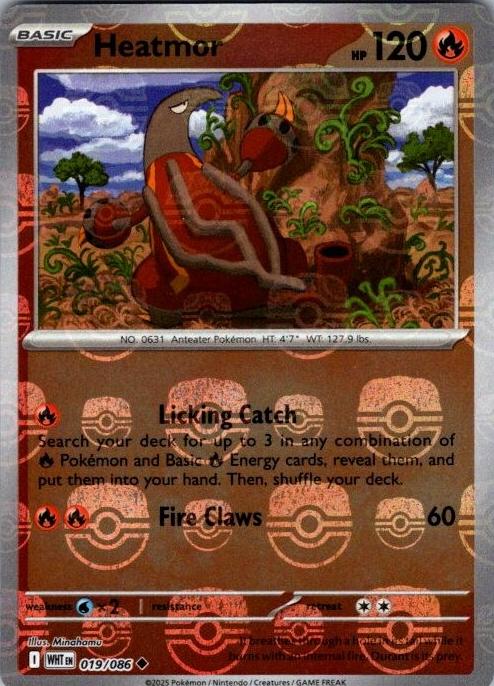 2025 Pokemon Scarlet & Violet White Flare Master Ball Heatmor #19 PSA 10