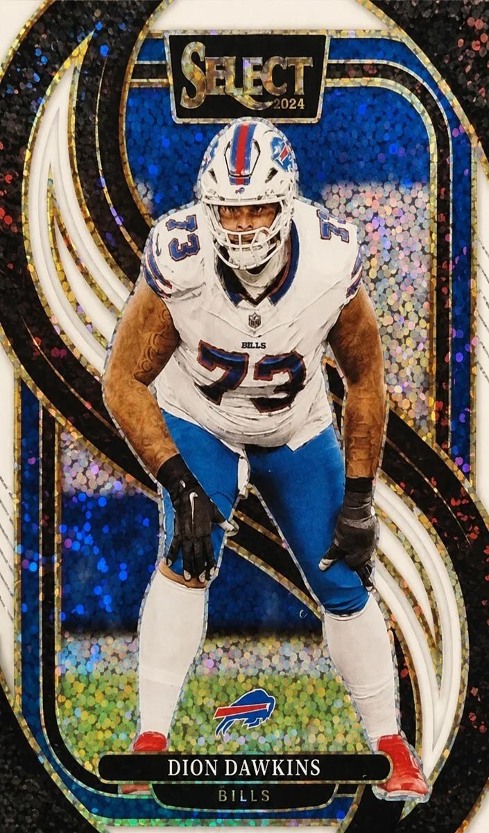 2024 Panini Select Football White Sparkle Dion Dawkins #152