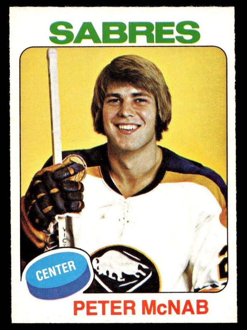 1975 O-Pee-Chee Hockey Peter McNab #252 PSA 8