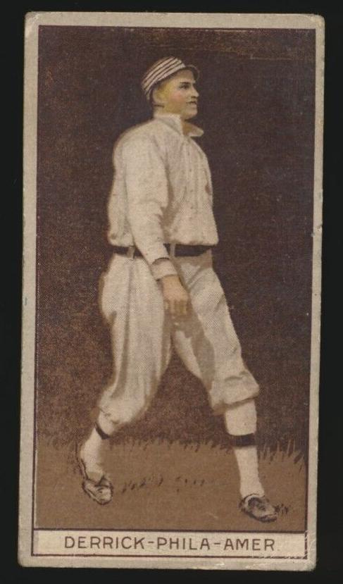 1912 American Tobacco Company Brown Background T207 Baseball Claude Derrick #NNO