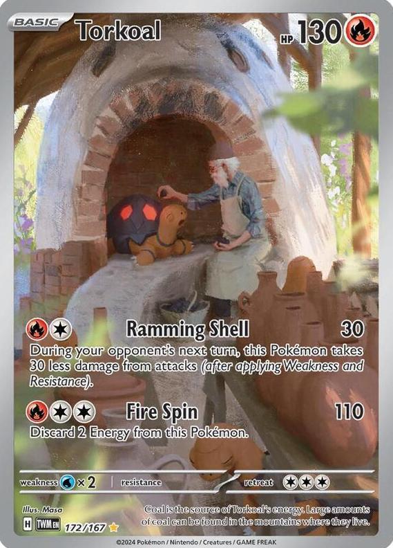 2024 Pokemon Scarlet & Violet Twilight Masquerade Torkoal #172