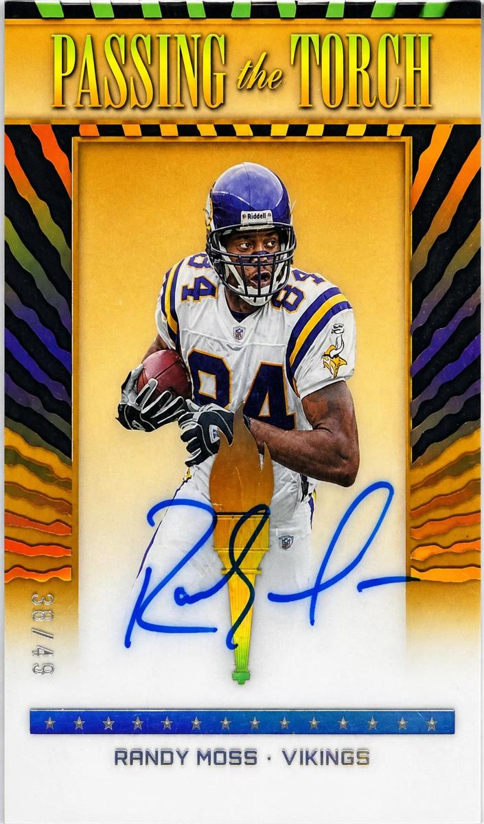 2022 Donruss Elite Football Randy Moss #PTT-5 PSA 9