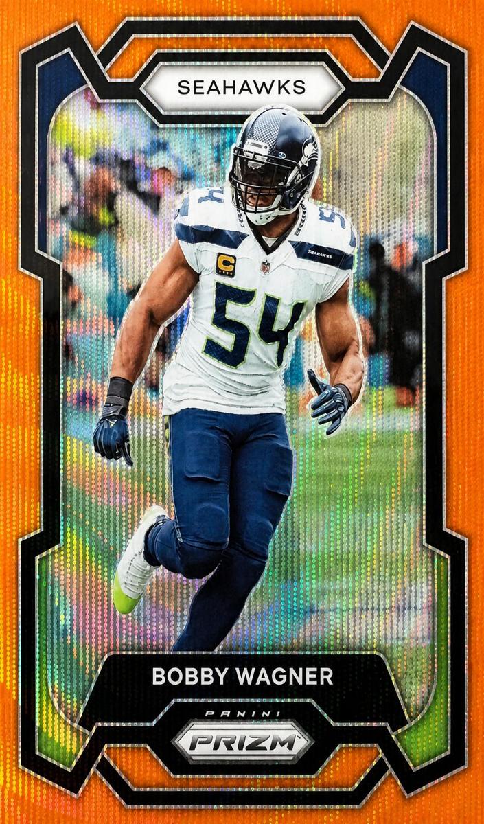 2023 Panini Prizm Football Orange Wave Bobby Wagner #256