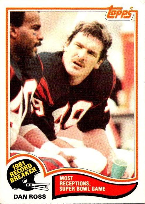 1982 Topps Football Dan Ross #6