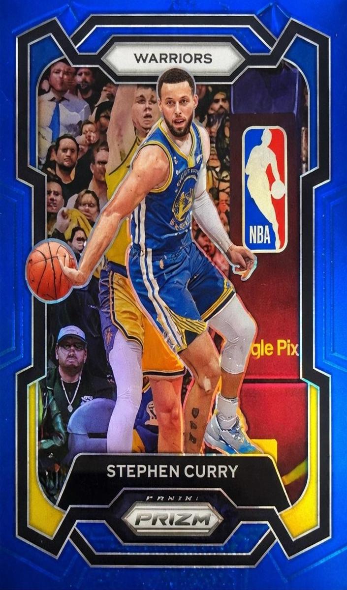2023 Panini Prizm Basketball Blue Stephen Curry #119 SGC 9