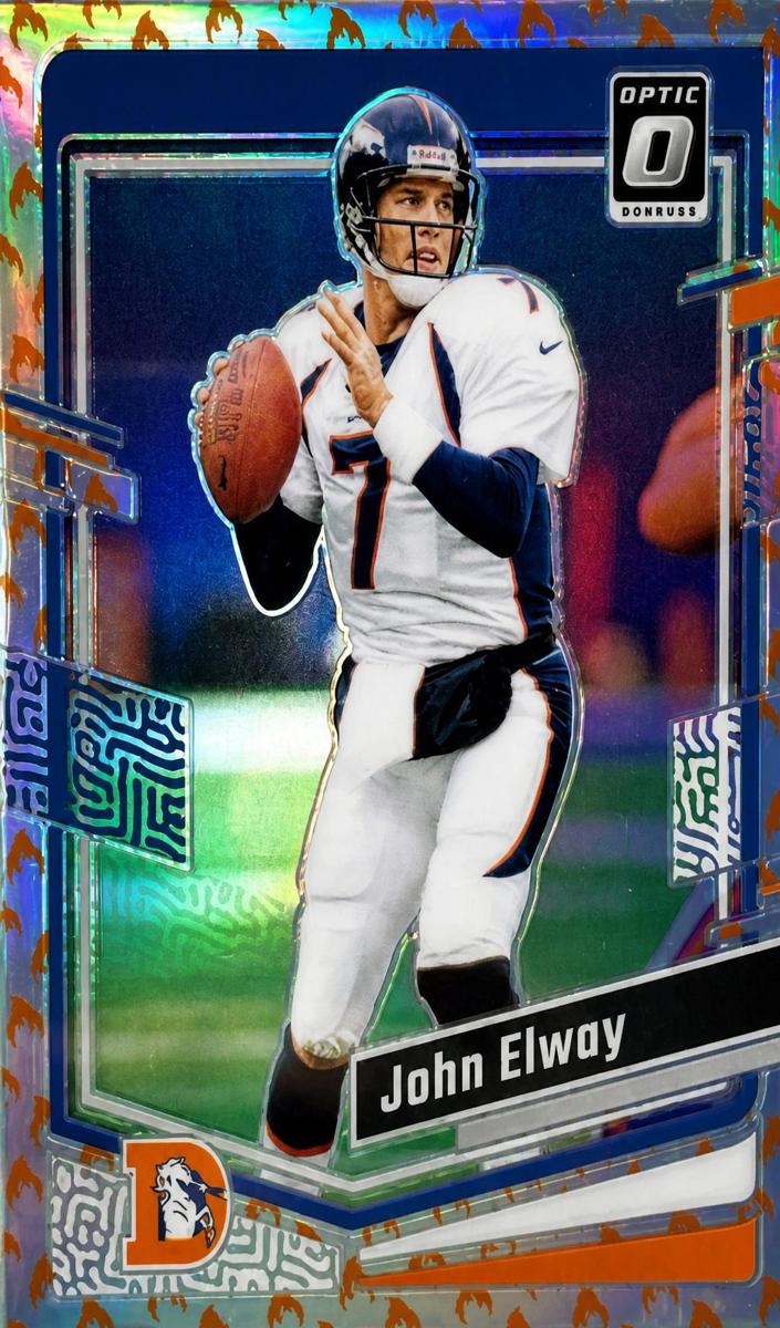 2023 Donruss Optic Football Fire John Elway #55