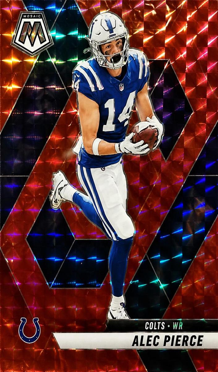 2025 Panini Mosaic Football Red Alec Pierce #76