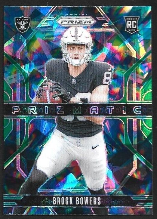 2024 Panini Prizm Football Green Ice Brock Bowers #20 PSA 10