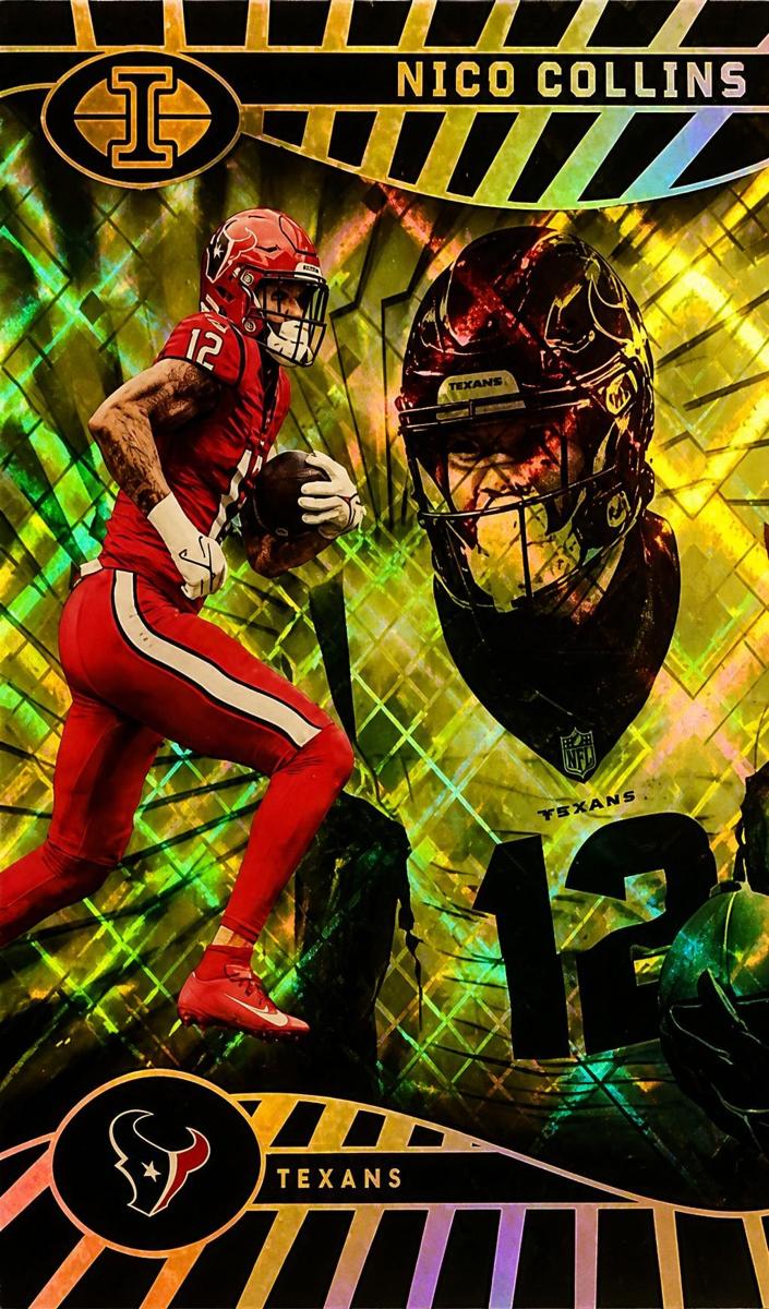2024 Panini Illusions Football Yellow Diamond Trophy Collection Nico Collins #33