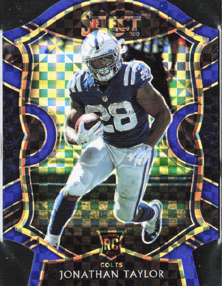 2020 Panini Select Football Blue Die Cut Jonathan Taylor #53 SGC 10