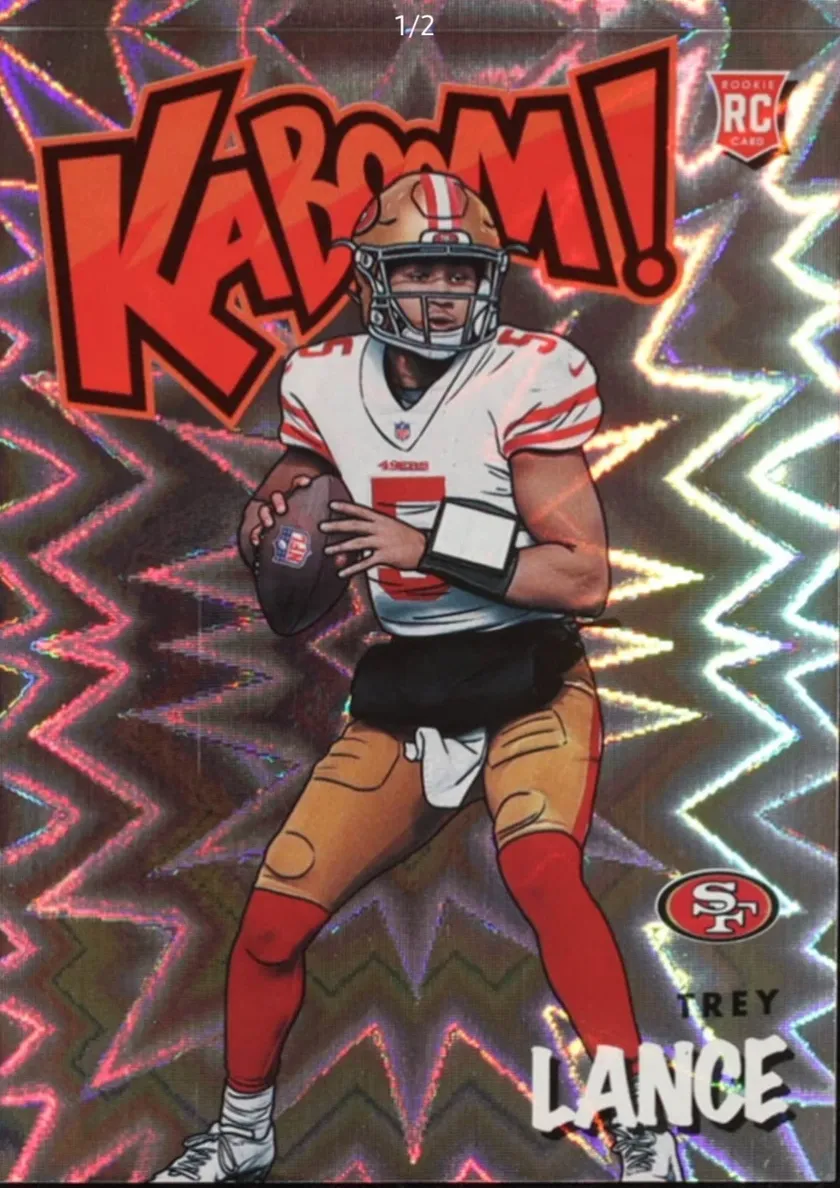2021 Panini Absolute Football Trey Lance #K42 PSA 9