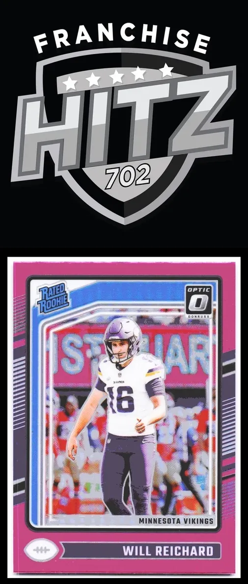 2024 Donruss Optic Football Pink Will Reichard #297