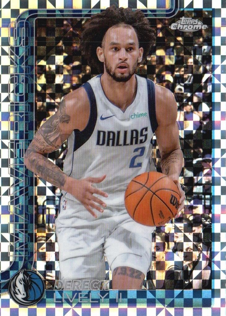 2025 Topps Chrome Basketball X-Fractor Dereck Lively II #72
