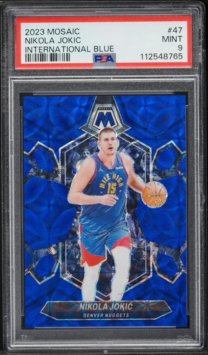 2023 Panini Mosaic Basketball Blue International Nikola Jokic #47