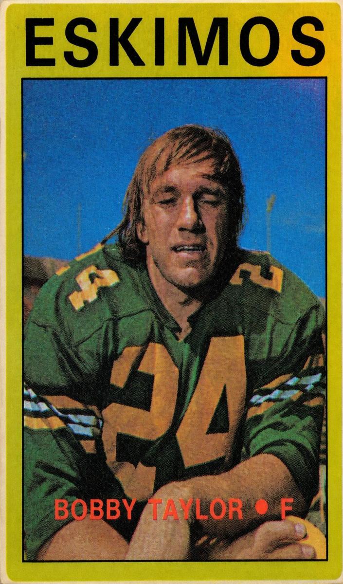 1972 O-Pee-Chee CFL Football Bobby Taylor #95 PSA 9