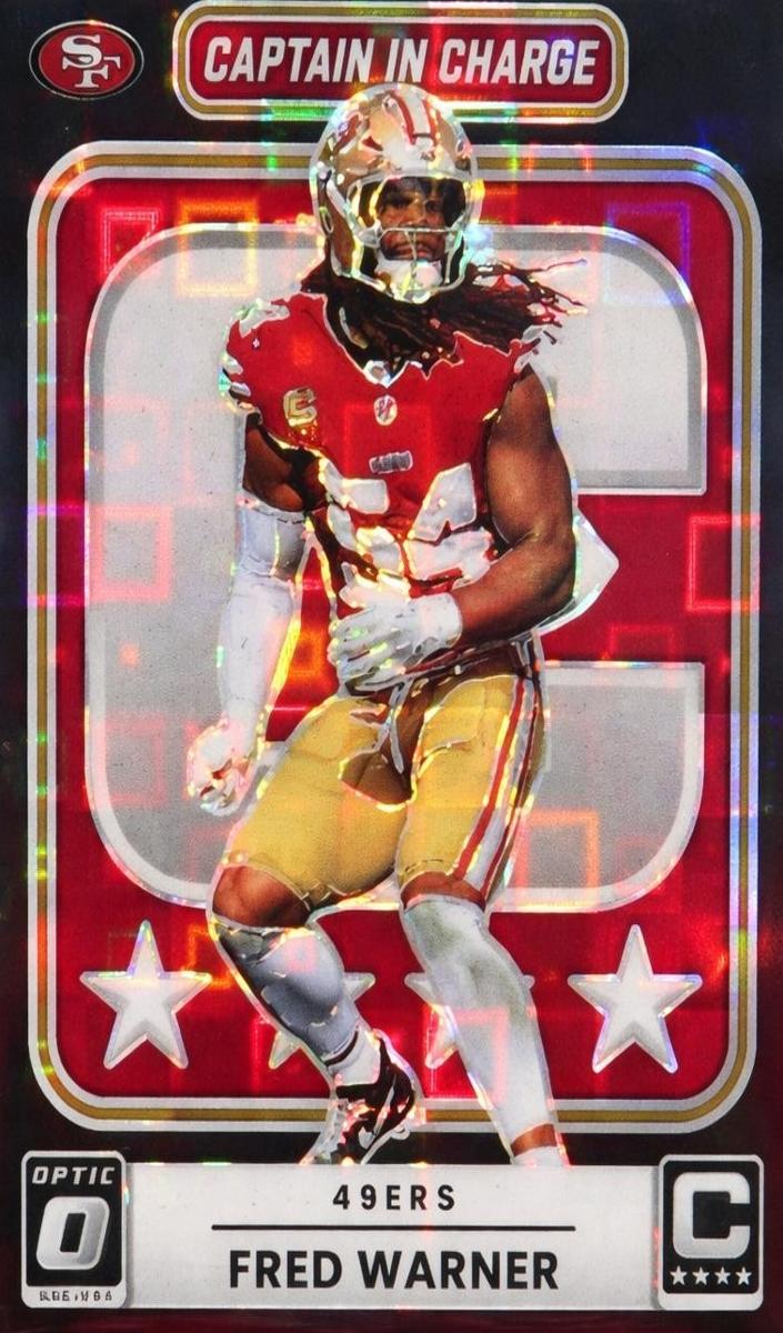 2025 Donruss Optic Football Black Pandora Fred Warner #7 PSA 10