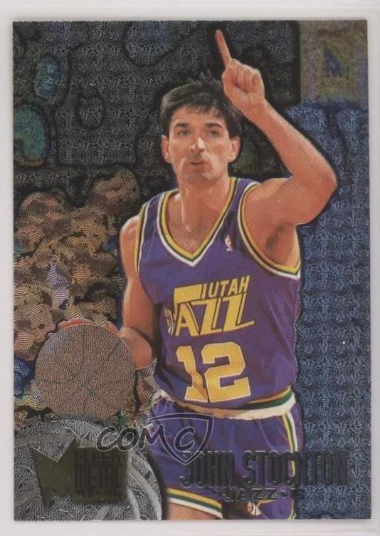 1995 Fleer Metal Basketball John Stockton #111