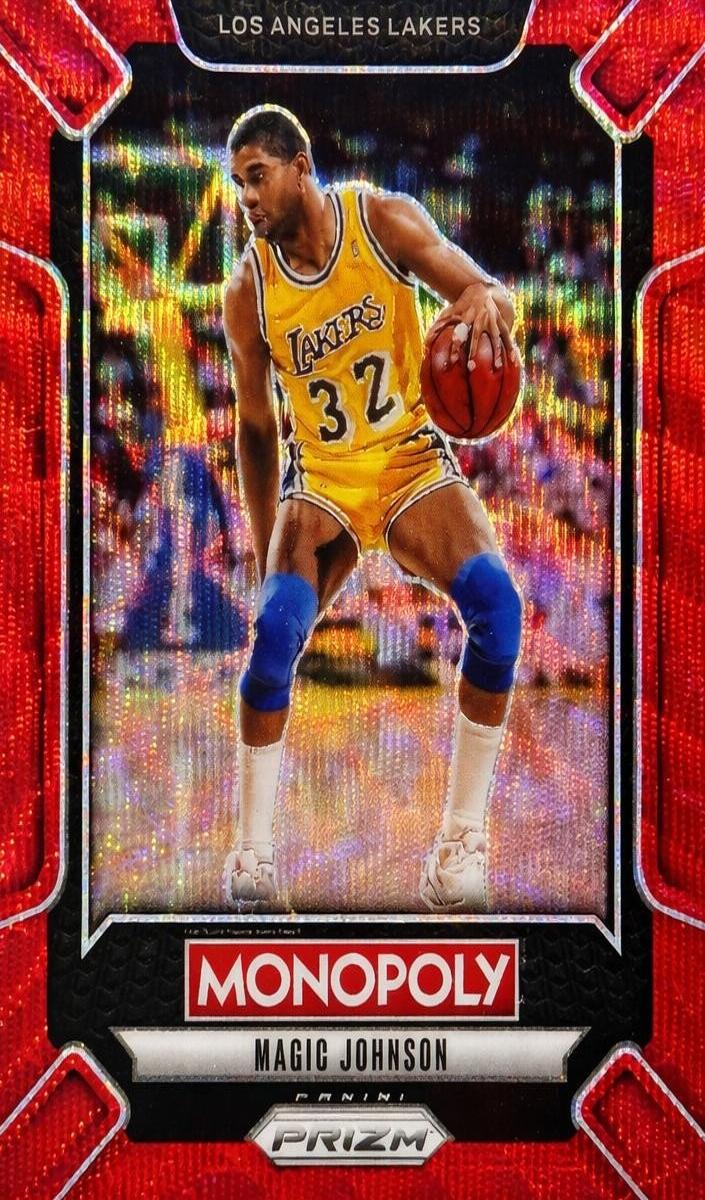 2024 Panini Prizm Monopoly Basketball Red Magic Johnson #LEG4 PSA 9