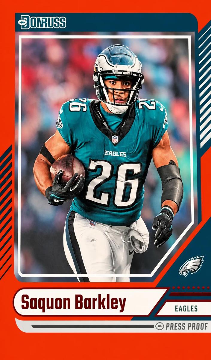 2024 Panini Donruss Football Press Proof Red Saquon Barkley #32