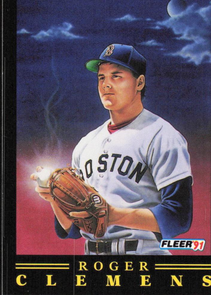 1991 Fleer Baseball Roger Clemens #9 PSA 8.5