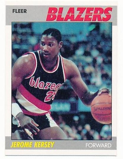 1987 Fleer Basketball Jerome Kersey #60 PSA 10