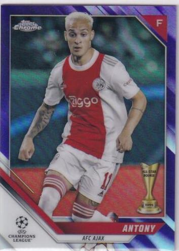 2021 Topps Chrome UEFA Champions League Soccer Purple Antony #31