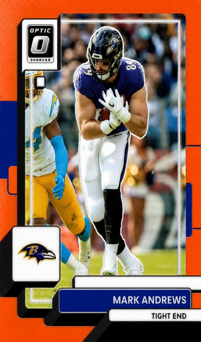 2022 Donruss Optic Football Orange Mark Andrews #16