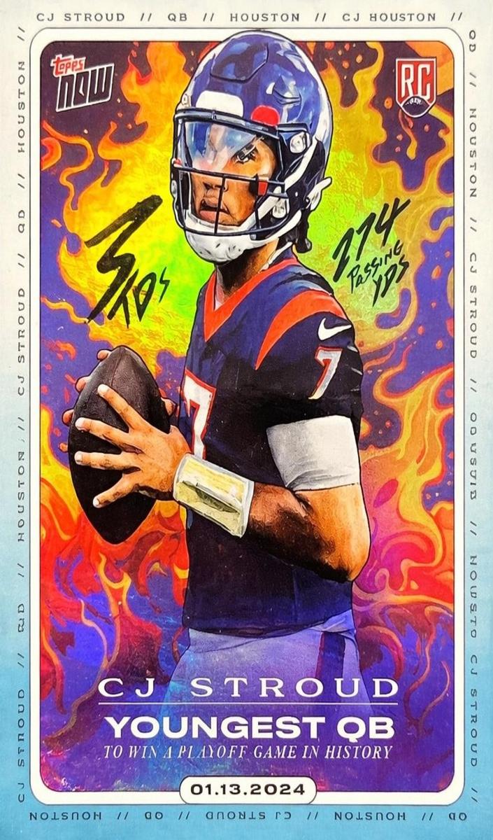 2023 Topps Now X Tyson Beck Football C.J. Stroud #CJ2