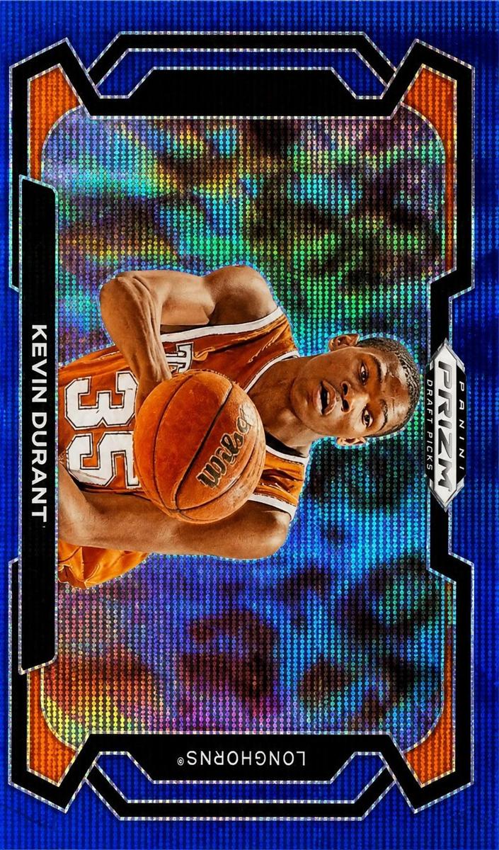 2024 Panini Prizm Draft Picks Basketball Blue Wave Kevin Durant #42