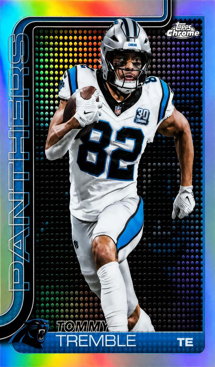 2025 Topps Chrome Football Lightboard Logo Variation Tommy Tremble #44