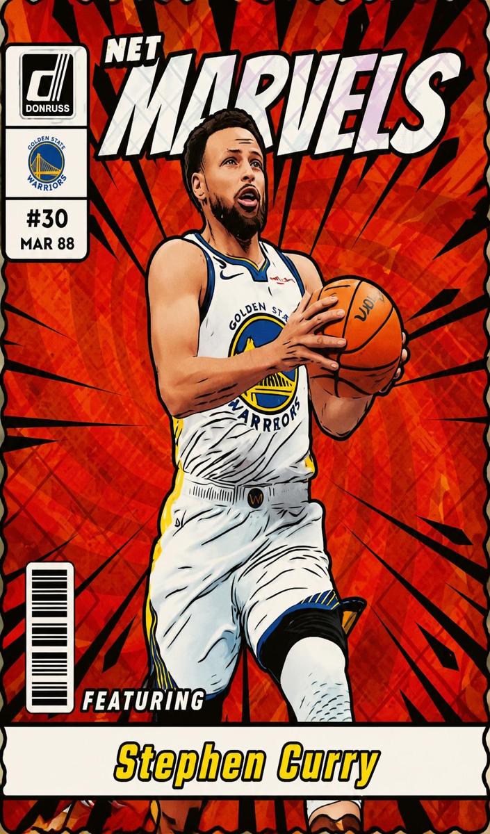 2023 Panini Donruss Basketball Diamond Stephen Curry #14 PSA 9